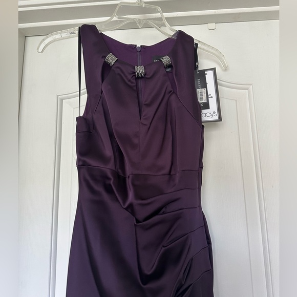 Betsy & Adam Purple Sleeveless Dress - Picture 1 of 6